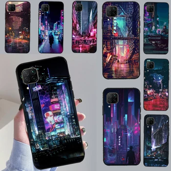 Cyberpunks City Night For Honor Magic 5 Pro 50 70 90 X8 X7a X9a Huawei P Smart Nova 9 5T P60 P40 P20 P30 Lite случай