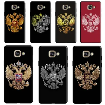 Русия Руски герб случай за Samsung J6 J4 плюс A6 A8 J2 J8 A7 A9 2018 J1 J3 J5 J7 2016 A3 A5 2017 мека корица