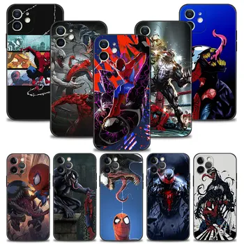Marvel Venom VS Spider-Man калъф за Apple iPhone 15 14 11 12 13 14 Pro Mini X XR XS Max 7 8 Plus 2022 Cover Funda Coque