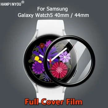 За Samsung Galaxy Watch5 Pro 45mm 40mm 44mm HD Clear Full Cover 3D извит мек PMMA филмов протектор за екран -Не закалено стъкло