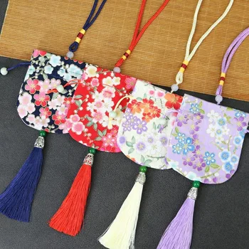 пискюл многоцветен цвете модел колиета случай китайски стил чанта за съхранение чанта чанта празен саше жени бижута чанта