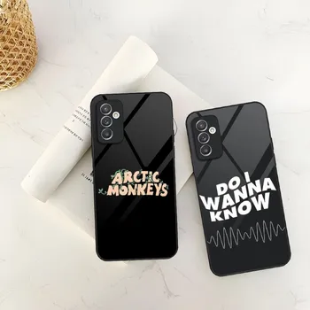 Arctic M-Monkeys Калъф за телефон за Samsung S23 S30 S21 S20 S22 S9 S8 S10E Note 20 10 Pro Ultra Plus Дизайн на стъкло Заден капак