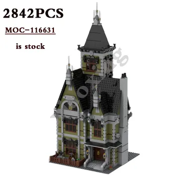 Класически MOC-116631 Модулен приключенски музей- 10273 Алтернативно изграждане DIY модел 2701 парчета строителни блокове детски подарък за рожден ден