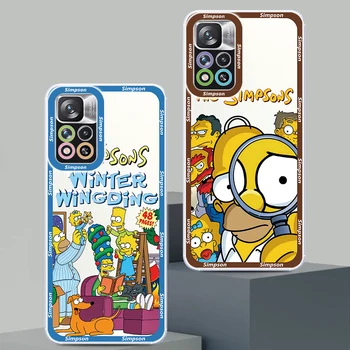 Disney The Simpsons Homer Прозрачен калъф за телефон за Xiaomi Redmi Note 12 10 11 9 8 Pro 9T K40 12C 10C 9C 4G 5G Ангелски очи