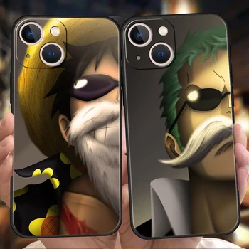 One Piece Луксозен калъф за телефон за iPhone 14 13 12 11 Pro Max 8 7 Plus X XR XS Max SE 2020 Удароустойчив мек корпус Fundas Coque