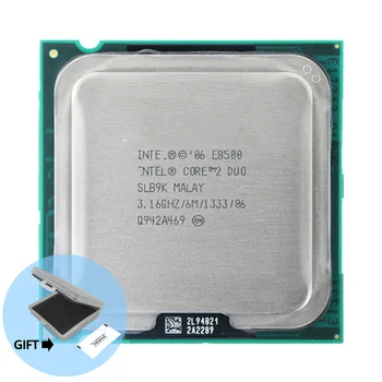 Intel Core 2 Duo процесор E8500 (6M кеш, 3.16 GHz, 1333 MHz FSB)SLB9K EO LGA775 Desktop CPU Intel централен процесор