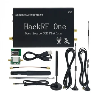 Сглобени 1MHz-6GHz с отворен код HackRF Един софтуерно дефиниран радио SDR радиоприемник W / LNA антени