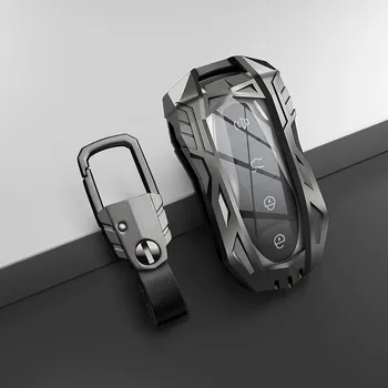  Държач за капак на ключ за кола Защитна обвивка за Geely Нов Emgrand GS X6 SUV EC7 Аксесоари за стайлинг на автомобили Ключодържател Fob Buckle