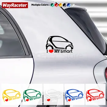 Светлоотразителен стикер за прозорец за кола Творчески смешно тяло броня багажника графика винил Decal за Smart Fortwo Forfour Coupe аксесоари
