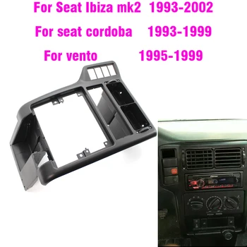 Car Inner Center Console Dash AC Air Vent Grille ABS Black For VW Polo 6N Caddy Seat Ibiza II 2 6N1858071A