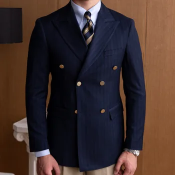 2023 Пролет бизнес ежедневни костюм Блейзър палто Униформа Мъже Улично облекло Костюм Яке Връхни дрехи Облекло Мъже Двуреден блейзър