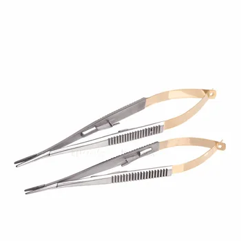 1Pc Хирургичен стоматологичен ортодонтски имплант Castroviejo Инструменти за държачи на игли 14cm & 16cm Прав