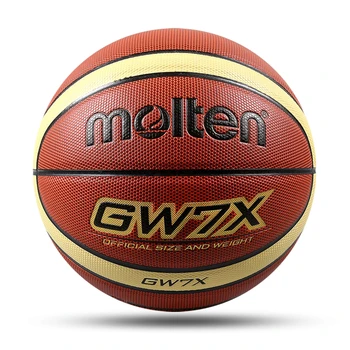 Разтопени висококачествени баскетболни топки Размер 7/5 PU Материал Открит закрит баскетболен тренировъчен мач Възрастен Дете баскетбол топу
