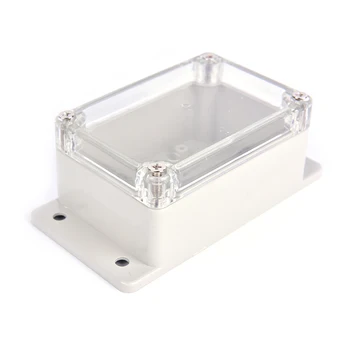 1бр Пластмасов водоустойчив прозрачен капак Електронен корпус за кутия за проекти 100x68x50mm