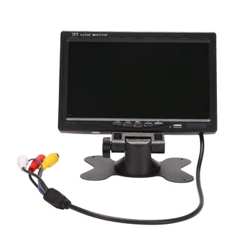 12V-24V 7-инчов TFT LCD цветен HD монитор за видеонаблюдение на автомобили Камера за задно виждане за обратно виждане Автомобилни електронни аксесоари