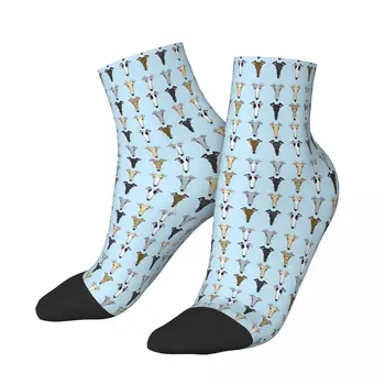 Hues Moos Geryhound Хрътки Куче Глезена Чорапи Мъжки Мъжки Жени Пролетни Чорапи Отпечатани