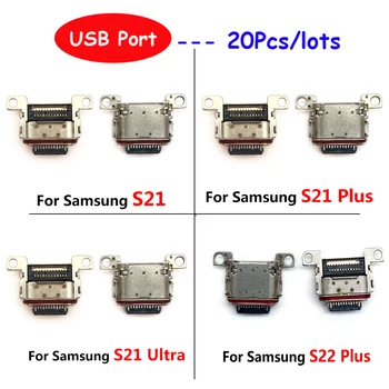 20Pcs/lots За Samsung Galaxy S7 edge S8 S9 S10 S20 Plus / S21 Plus S22 Ultra Mic USB зарядно устройство Plug Dock порт ремонт части