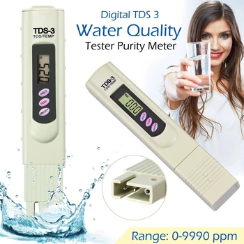 TDS-3 TDS писалка преносим цифров TDS метър филтър за измерване на качеството на водата тестер за чистота Tds метър