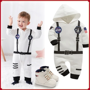 Малко дете астронавт костюм бебе 1 години 0 1 3 месец бебе пространство костюм бебе костюм пространство бебе гащеризон дрехи