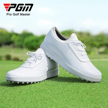 PGM Дамски обувки за голф водоустойчиви антихлъзгащи се дамски леки меки и дишащи маратонки Дамски ежедневни спортни обувки XZ205