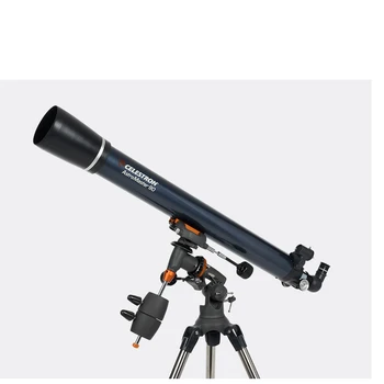 Celestron Astronomical Telescope, 90mm, AstroMaster 90EQ, Refractive CG-3, Екваториален инструмент, 1.25