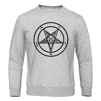 2022 Есен Нови суичъри Пентаграм Готически окултен Сатана Мъжка мода Качулки Мъж Хип-хоп върхове Хараджуку Улично облекло Пуловер