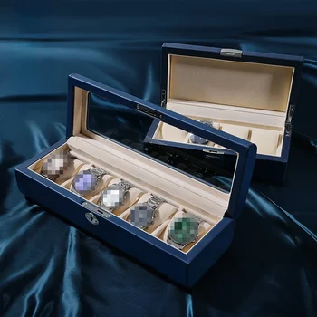 Кутия за съхранение на часовници Гледайте механична кутия за събиране на прах за часовник с капак