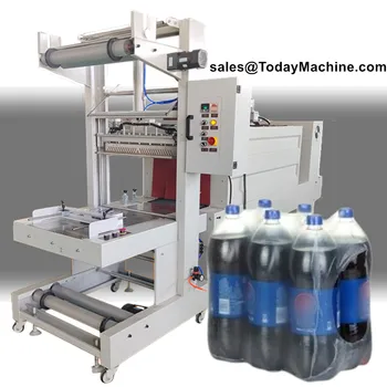 Полуавтоматична бутилка за кисело мляко и плодов сок Термосвиваема тунелна ръкавна опаковъчна машина