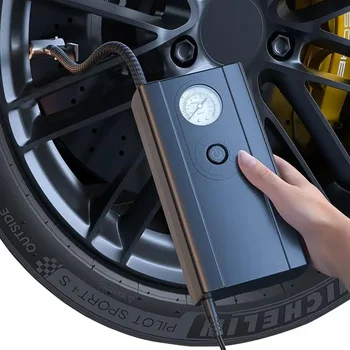 12V автомобилна гума инфлатор въздушна помпа преносим автомобил автоматичен електрически въздушен компресор за мотоциклет велосипед надуваем с LED светлина