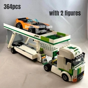364pcs Автомобилни транспортни блокове FIT 60305 модел тухли играчки за подарък Chilren