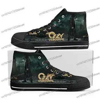 Ozzy Metal Rock Singer Osbourne High Top High Quality Sneakers Men Women Teenager Canvas Sneaker Casual Couple Shoes Custom Shoe