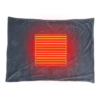 Отопление одеяло хвърлят USB носими отопляеми електрически одеяла преносими регулируеми 3Levels температура хвърлят пончо обвивка за къмпинг