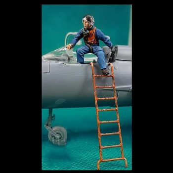 смола фигура 1/48 модерен екипаж човек включва стълба Модел Unassambled Небоядисана фигура Строителен комплект