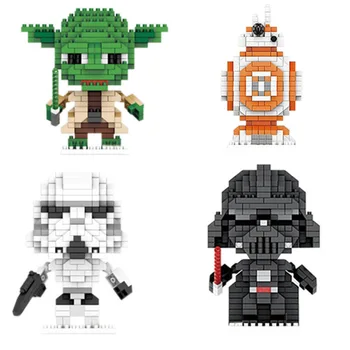 Star War Building Blocks Darth Vader BB-8 Stormtrooper Model Bricks Mini Yoda Mirco Blocks Подаръци Играчки за деца