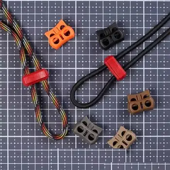 6pcs Аксесоари Тактически кабел заключване високо качество 6 цвята кабел заключване превключване клип пластмасови открит чанта закопчалка открит инструмент