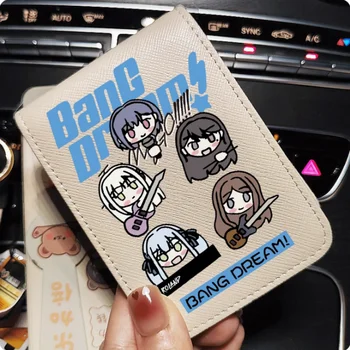BanG Dream! Това е MyGO Anon Chihaya Rāna Kaname Моден портфейл PU чанта Card Cash Holder чанта Cosplay подарък B615