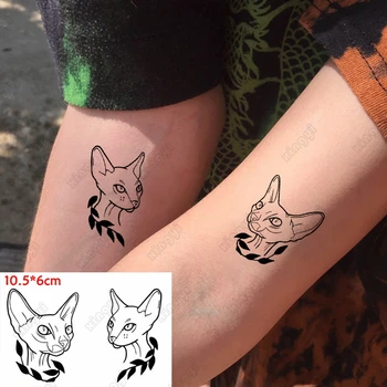 Водоустойчив временен фалшив татуировка животно овце вълк главата стикери Жените Tatto ръка флаш боди арт Tatto еднократни татуировки за мъже