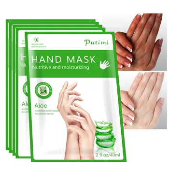 5 чифта EFERO Алое маска за ръце Подхранваща хидратираща мъртва кожа Мазоли Кератин Премахване на ръкавица за ръце Ръце Продукти за грижа за кожата