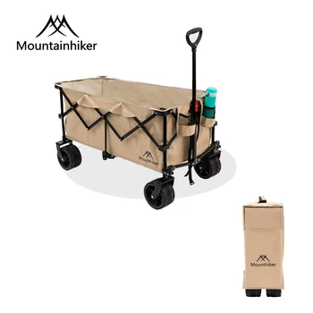 Mountainhiker Outdoor Trolley With Wheels Foldable Camp Wagon Cart 180L Folding Shopping Cart Camping Equipment 접이식트롤리