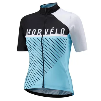 15 цвята Morvelo Дамски летни велосипеди с къс ръкав Колоездене Джърси Road MTB велосипед риза Открит спорт Ropa ciclismo облекло