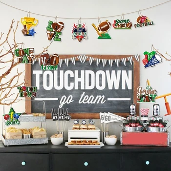 Super Bowls Американски футбол тематични парти декорации игра висящи висулки