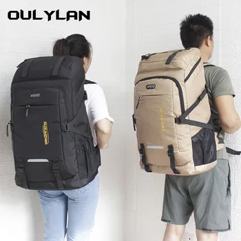 Два размера Класическа раница Мъже Жени Голям капацитет Външни чанти за рамо Раница за багаж за пътуване Студентска чанта за лаптоп