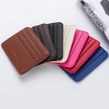 Ultra Slim Front Pocket Wallet Мъжки дамски портфейл с слотове за карти Travel Credit Card Holder Wallet Money Clip