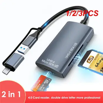 1/2/3PCS RYRA 2 In1 OTG адаптер USB-C HUB Тип C към SD / TF четец на карти с памет 4.0 USB 3.0 HUB за Macbook Мобилни телефони Лаптоп