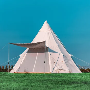 Голяма космическа ветроупорна къмпинг палатка, водоустойчива, открита, индийска сватбена палатка, 3-4 човека