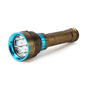 Леководолазно фенерче 5000 лумена водоустойчив подводен L2 LED водолазен факел за подводна дълбоководна пещера