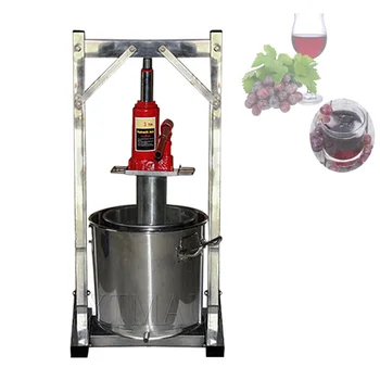 Ръчна машина за пресоване на сок Домашна сокоизстисквачка от неръждаема стомана Самосварена гроздова вина Пресоване Manor Fruit Ferment Presser