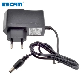 ESCAM EU AU UK US Тип щепсел 12V 1A 5.5mm x 2.1mm Захранване AC 100-240V към DC адаптер Plug за камера за видеонаблюдение / IP камера