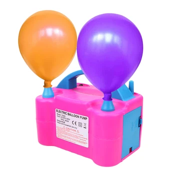 Електрически балон инфлаторна помпа балон помпа високо напрежение двойна дупка въздушен вентилатор EU Plug въздушен компресор балон парти декорация