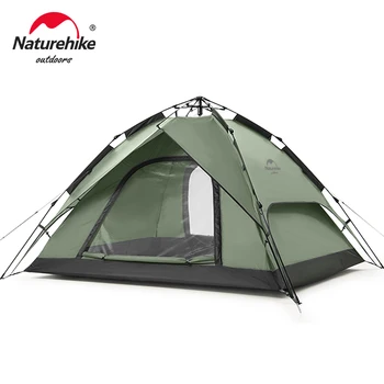 Naturehike 3-4 човек палатка ултралек водоустойчив автоматично палатка преносим 3 сезон раница палатка открит туризъм къмпинг палатка